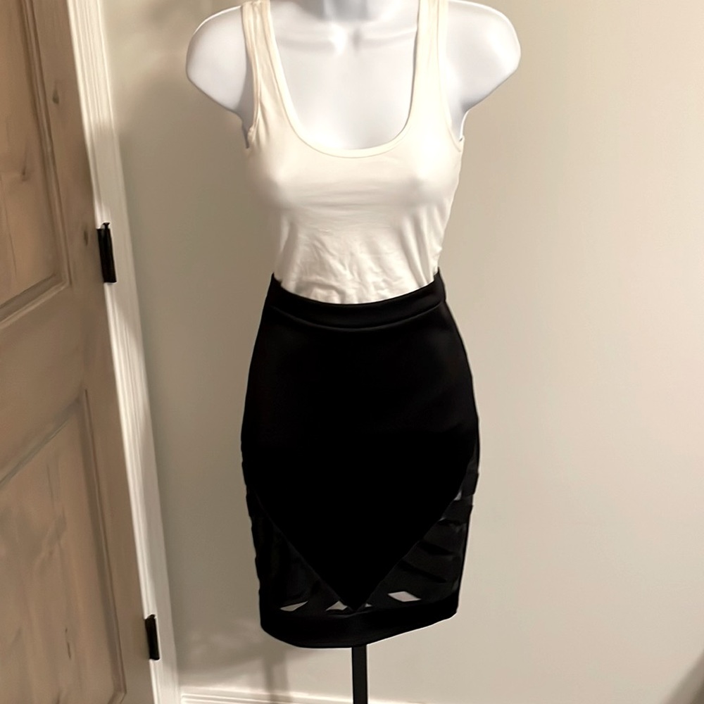 Black pencil skirt